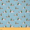 jejeloiu Merry Christmas Fabric by The Yard 1 Yard