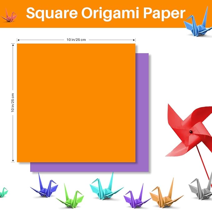 Opret Origami Paper Large, 100 Sheets 9.8x9.8 inch 25x25 cm Origami Paper 50 - Image 3
