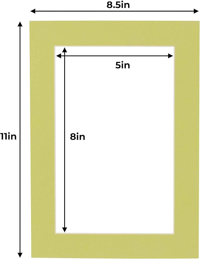 5.5x8.5 Mat for 8.5x11 Frame - Image 3