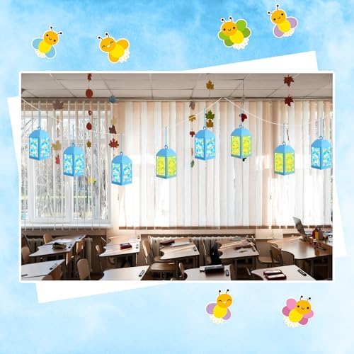 Simgoing 12 Sets Firefly Crafts Camping Vbs Firefly Tissue Paper Craft Kit
