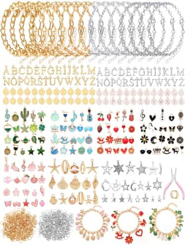 Highergo 870 Pcs Beach Charms Lip Gloss Keychain Making Kit DIY Craft