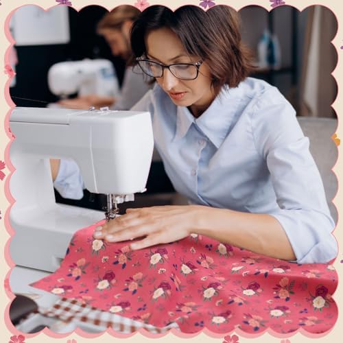 Hahafelt 10 Pcs Fall Vintage Floral Quilting Fabric Bundles 20 x 20 Inch