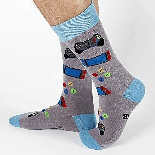 Cavertin Men's Funny Socks Hunting Fishing Football Baseball Gaming Golf Taco Pizza Bacon Christmas Gift for Men