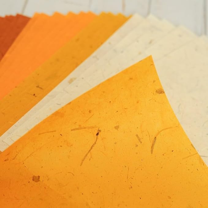 A5 50 Sheets Natural Fiber Mulberry Tree, Banan Bark Mulberry paper Sheets - Image 5