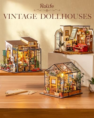 Rolife Flower Shop Miniature House Kit with LED Lights