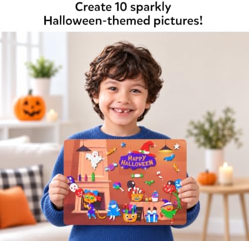 Skillmatics Foil Fun Halloween Craft, Foil Art Activity, Gift for Kids