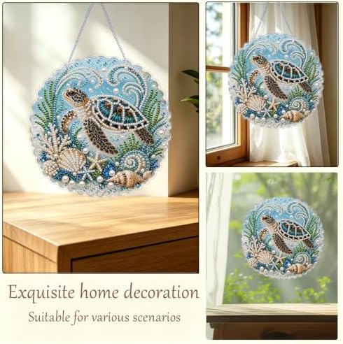 AIBOERL Pearl Diamond Art Kits for Adults, Acrylic Hanging Suncatcher