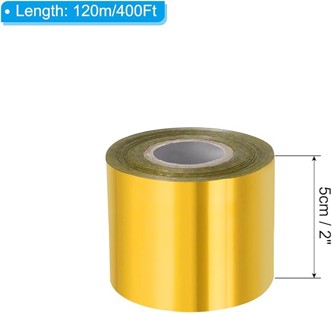 PATIKIL 2"x400Ft Hot Stamping Foil Paper, Heat Transfer Hot Stamping Paper Foil - Image 2
