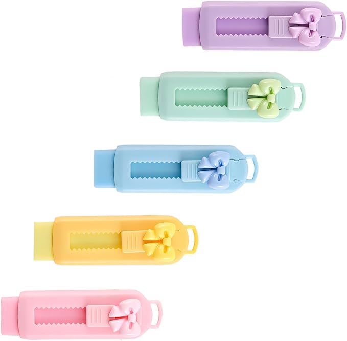 5 Pack Sliding Retractable Pencil Eraser by LASUND