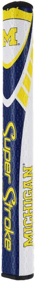 SuperStroke NCAA Golf Putter Grip, Ohio State University (Mid Slim 2.0) | Cross-Traction Surface Texture and Oversized Profile | Even Grip Pressure for a More Consistent Stroke | Non-Slip Grip