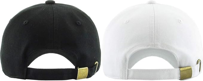 KBETHOS Classic Unisex Cotton Adjustable Low Crown Baseball Cap – Plain Dad Hat