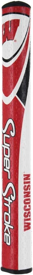 SuperStroke NCAA Golf Putter Grip, Ohio State University (Mid Slim 2.0) | Cross-Traction Surface Texture and Oversized Profile | Even Grip Pressure for a More Consistent Stroke | Non-Slip Grip