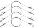 4PCS Adjustable Picture Hanging Wire 2m x 1mm Small Hooks, Picture Frame Wire by Stalishare