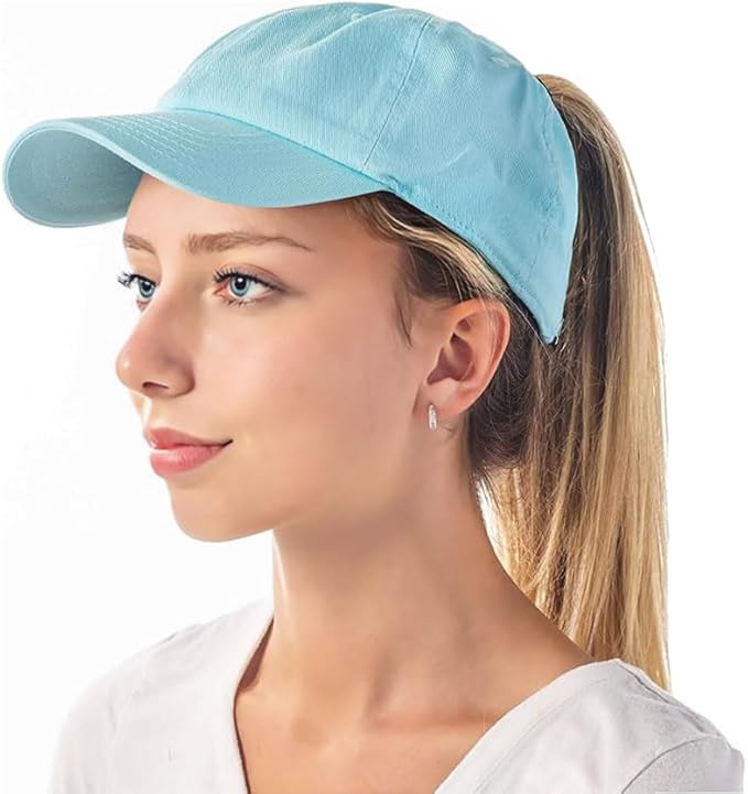 Cotton Baseball Cap Dad Hat – Washed Low Profile Adjustable Hat for Men Women Casual Outdoor Running Golf