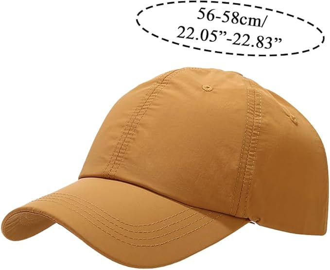 Waterproof Baseball Cap Breathable UPF50+ Caps for Men Women Outdoor Sport Adjustable Rain Quick Dry Hat