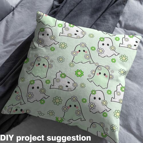 jejeloiu Happy Halloween Fabric by The Yard 1 Yard