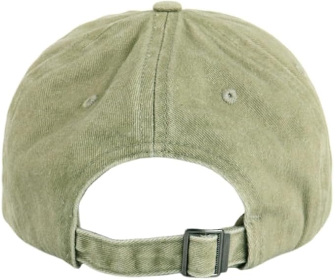 LANGZHEN Unisex Baseball Cap 100% Cotton Fits Men Women Washed Denim Adjustable Dad Hat