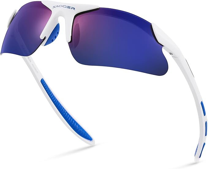 Xagger Kids Youth Polarized Sports Sunglasses for Boys Girls Baseball Softball Glasses TR90 Frame
