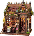 Miniature House Kit Vintage 3D Wooden Puzzles Bookshelf Decor