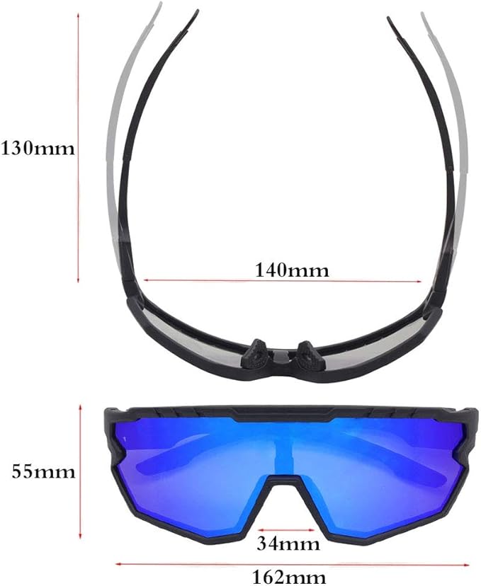 Sports Sunglasses Cycling Glasses Pink Polarized Glasses Baseball glasses with 3 lenses,Fishing,Ski Running Golf