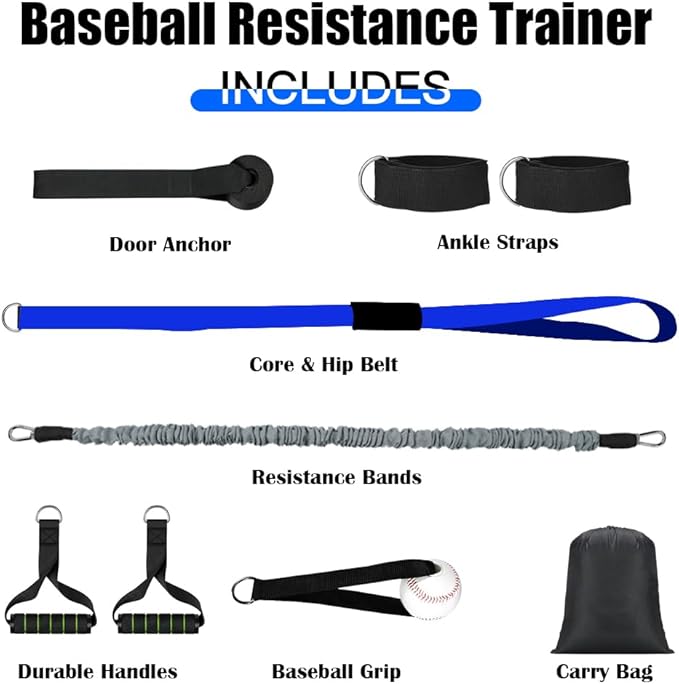 Davllin Core & Hip Belt Resistance Band for Baseball & Softball Training