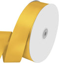 1-1/2" Wide x 100 Yards Single Faced Polyester Yellow Satin Ribbon, Gift by KMERLIFE