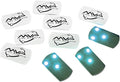 MVP Disc Golf Flat LED Tri-lite Disc Golf Lights (Pack of 10) (Turquoise)