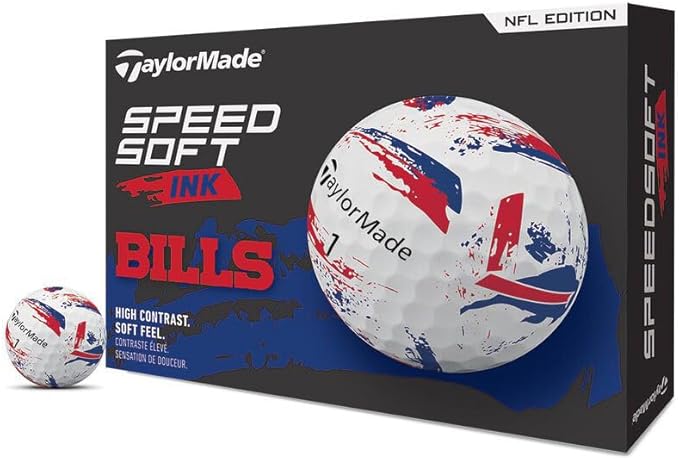 TaylorMade Golf Speed Soft Ink NFL Golf Balls