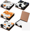 Saillong 4 Pcs Cat Diamond Art Note Box Kit Kitty Diamond Painting Memo Box
