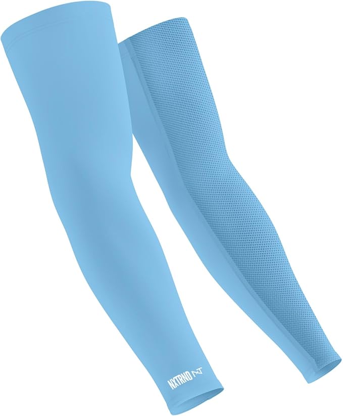 1 Pair Nxtrnd Compression Arm Sleeves for Men, Breathable Football, Basketball, Baseball Accessory, Adult & Kids