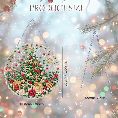 AIBOERL Pearl Diamond Art Kits for Adults, Acrylic Hanging Suncatcher