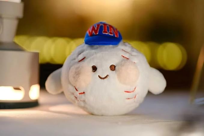 JEWSUN Cute Soft Baseball Stuffed Plush Keychain