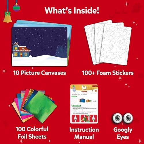 Skillmatics Foil Fun Christmas Holiday Magic, Gifts for Boys & Girls