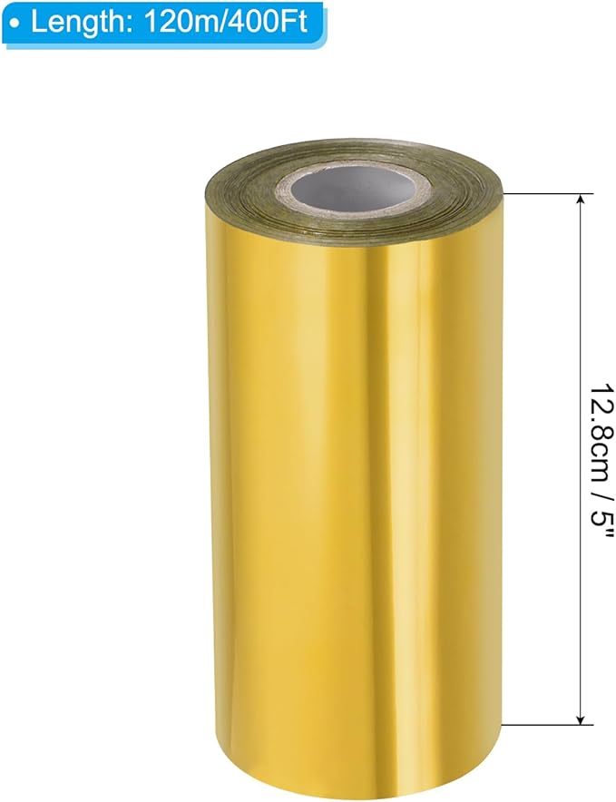 PATIKIL 5"x400Ft Hot Stamping Foil Paper, Heat Transfer Hot Stamping Paper Foil - Image 2