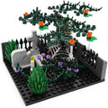 Halloween Graveyard Tree Building Blocks Set, 202 PCS Spiderweb Scene
