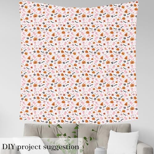 jejeloiu Happy Halloween Fabric by The Yard 2 Yards
