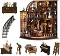 Roroom DIY Miniature House Kit, Vintage Scholar Library Book Nook Kit