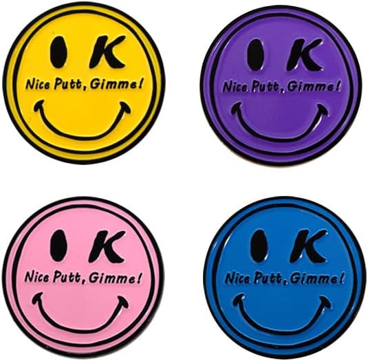 Funny & Unique Golf Ball Markers with Hat Clip – Creative Icon Designs for Golfers – Golf Accessories & Gifts