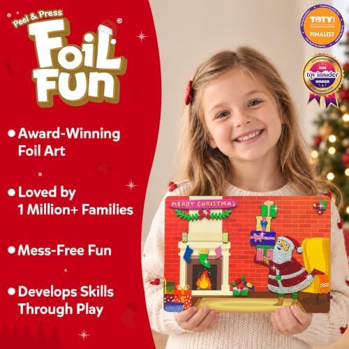 Skillmatics Foil Fun Christmas Holiday Magic, Gifts for Boys & Girls