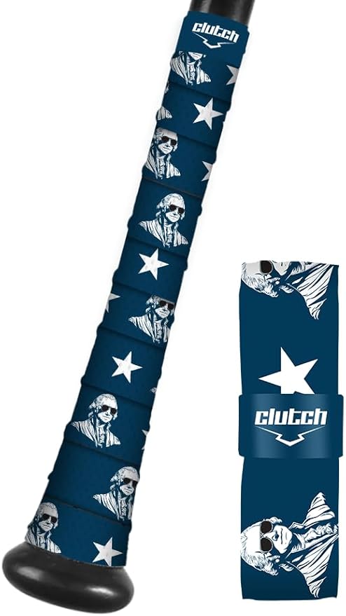 Clutch Sports Apparel All-Weather Bat Grip Tape, 1.1mm Cushioned & Non-Slip for Baseball & Softball, Durable & Multi-Sport Performance for Youth & Adult Players
