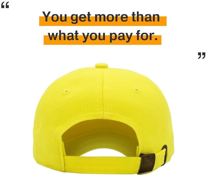 KBETHOS Classic Unisex Cotton Adjustable Low Crown Baseball Cap – Plain Dad Hat