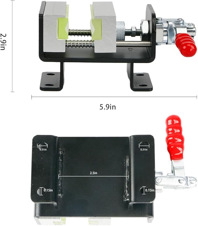 wosofe Golf Club Regrip Vise Tool,Golf Club Gripping Station Quick Shaft Clamp,Grip Replacement Tool,Package Rubber Non-Slip Manual Handle Easy to Install Detachable,Golf Workshop Supplies