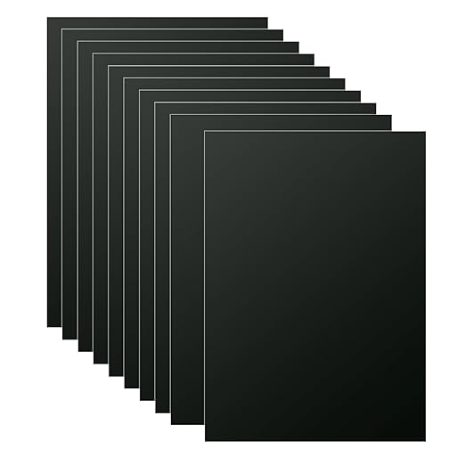 10PCS 7x5x1/32 Inch Anodized Aluminum Sheet, 1MM Thin Metal Plates by LOYORTY