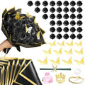 CCYXSHOW DIY Glitter Roses Bouquet Black 36 Fake Rose Glitter Bouquet Artificial Eternal Floral Bouquets for Halloween Elegance Wedding Bouquets Anniversary Birthday Graduation Gifts