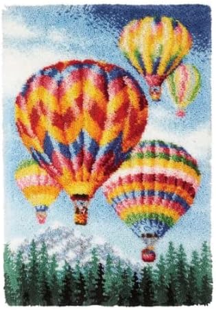 YOOTOM Ballon Latch Hook Rug Kits for Adult,Embroidery Wall Hanging Tapestry