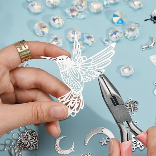 420pcs Suncatcher Kit, Crystal Prisms, DIY Garden/Window Hanging
