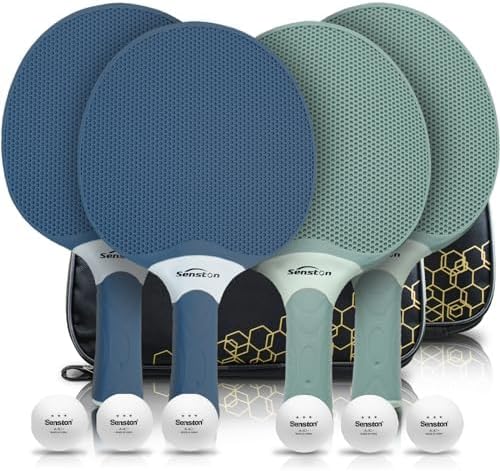 Senston Table Tennis Rackets Set, Professional Ping Pong Paddle Set by Senston