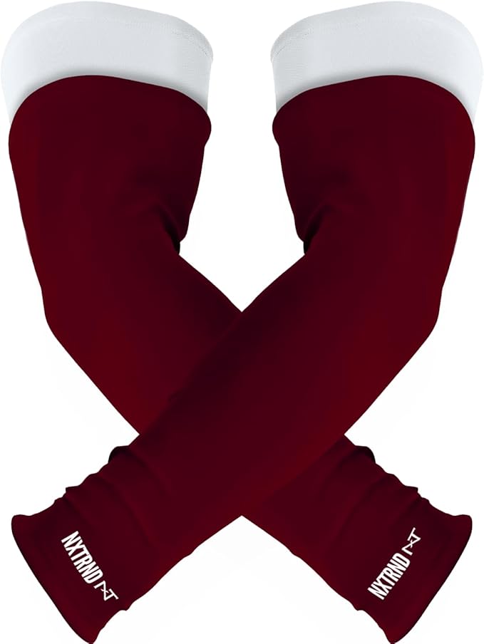 1 Pair Nxtrnd Compression Arm Sleeves for Men, Breathable Football, Basketball, Baseball Accessory, Adult & Kids