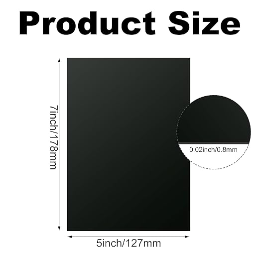 10PCS 7x5x1/32 Inch Anodized Aluminum Sheet, 1MM Thin Metal Plates - Image 2