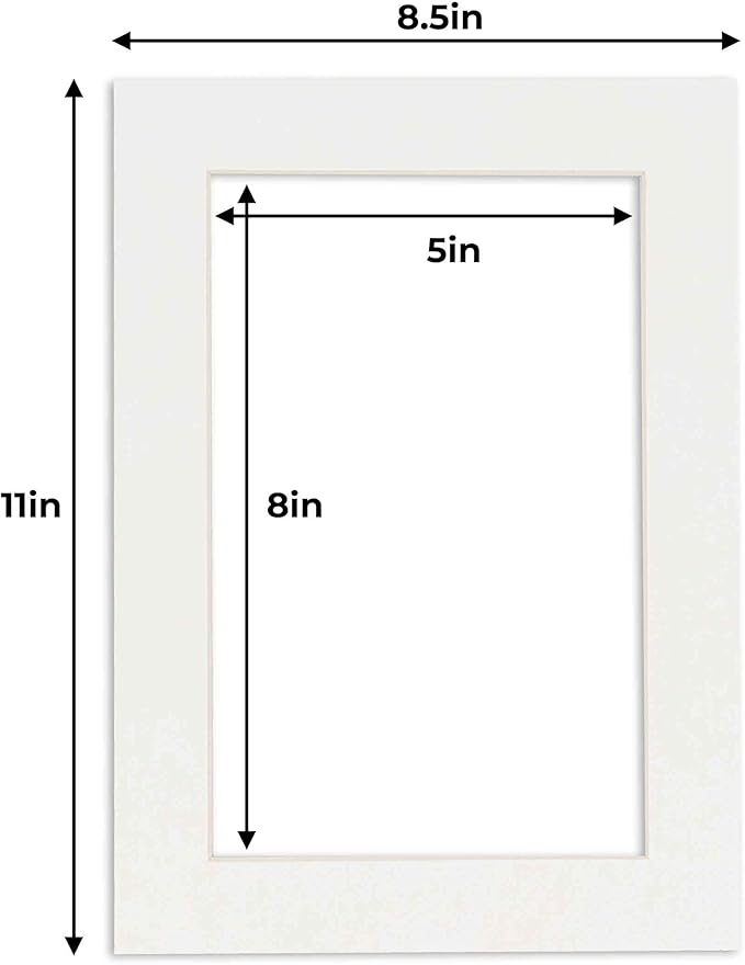 5.5x8.5 Mat for 8.5x11 Frame - Image 3